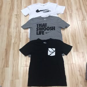 3 SET NIKE MENS SHORT SLEEVE SHIRT (Sz M)